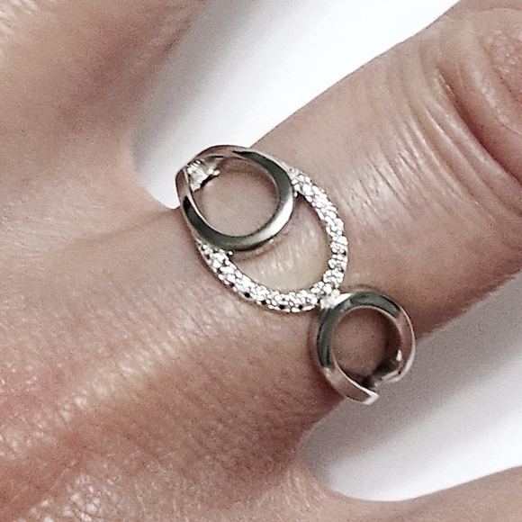 Sterling silver wrap ring Size 7 - Picture 8 of 9